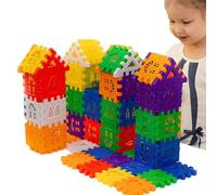 Blocks For Construction - Building Blocks For | Toy Building Sets | Sensory Toys | Stem Interlocking Toys Colorful Portable For Travel | Boost Your Child's Creativity