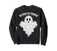 Blocks Of Terror Ghost Brick Or Treat Kids Halloween Sweatshirt