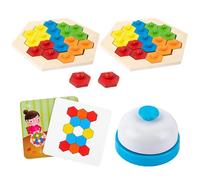 Blocks Puzzle Games - Brain Teaser Toy - Logical Thinking Battle Puzzle - for Kids Preschool Boys Girls Travel Home School Indoor