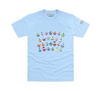 Blocks Universe Officially Licensed Alphablocks A to Z Kids T-Shirt in Light Blue | Size: 13 Years Blocks Universe Light Blue 13 Years