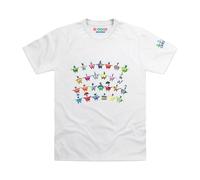 Blocks Universe Officially Licensed Alphablocks A to Z Kids T-Shirt in White | Size: 13 Years Blocks Universe White 13 Years