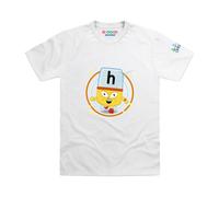 Blocks Universe Officially Licensed Alphablocks - Alphablock H - Hey Kids T-Shirt in White | Size: 10-12 Years Blocks Universe White 10-12 Years