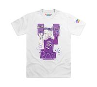 Blocks Universe Officially Licensed Colourblocks Purple Just Imagine Kids T-Shirt in White | Size: 13 Years Blocks Universe White 13 Years