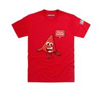 Blocks Universe Officially Licensed Colourblocks Red I'm So Excited Kids T-Shirt | Size: 10-12 Years Blocks Universe Red 10-12 Years