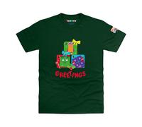 Blocks Universe Officially Licensed Numberblocks Christmas Greetings in Green | Size: 4-6 Years Blocks Universe Green 4-6 Years