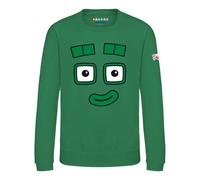 Blocks Universe Officially Licensed Numberblocks Four's Face Kids Jumper in Green | Size: 1-2 Years Blocks Universe Green 1-2 Years