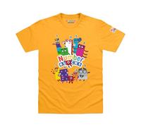 Blocks Universe Officially Licensed Numberblocks Group I Kids T-Shirt (Gold, M)