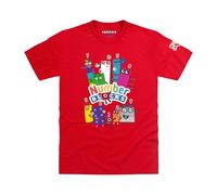 Blocks Universe Officially Licensed Numberblocks Group I Kids T-Shirt (Red, M)