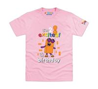 Blocks Universe Officially Licensed Numberblocks I'm 2 Excited Toddler T-Shirt in Light Pink | Size: 3-4 Years Blocks Universe Light Pink 3-4 Years