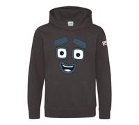 Blocks Universe Officially Licensed Numberblocks Nine's Face Kids Hoodie in Grey | Size: 1-2 Years Blocks Universe Grey 1-2 Years