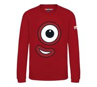 Blocks Universe Officially Licensed Numberblocks One's Face Kids Jumper in Red | Size: 7-8 Years Blocks Universe Red 7-8 Years