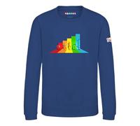 Blocks Universe Officially Licensed Numberblocks Rainbow Line-up Kids Jumper (Royal Blue, 9-11yrs)