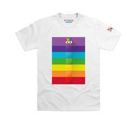 Blocks Universe Officially Licensed Numberblocks Seven Hiding Kids T-Shirt in White | Size: 10-12 Years Blocks Universe White 10-12 Years