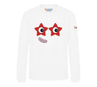 Blocks Universe Officially Licensed Numberblocks Ten's Face Kids Jumper in White | Size: 1-2 Years Blocks Universe White 1-2 Years