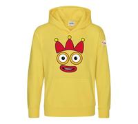 Blocks Universe Officially Licensed Numberblocks Three's Face Kids Hoodie (Sun Yellow, 3-4yrs)
