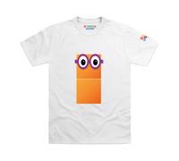 Blocks Universe Officially Licensed Numberblocks Two Blocks Kids T-Shirt in White | Size: 10-12 Years Blocks Universe White 10-12 Years