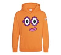 Blocks Universe Officially Licensed Numberblocks Two's Face Kids Hoodie (Orange Crush, 7-8yrs)