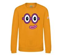 Blocks Universe Officially Licensed Numberblocks Two's Face Kids Jumper in Mustard | Size: 1-2 Years Blocks Universe Mustard 1-2 Years