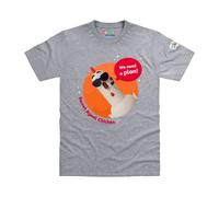 Blocks Universe Officially Licensed Wonderblocks Secret Agent Chicken Kids T-Shirt in Light Grey | Size: 13 Years Blocks Universe Light Grey 13 Years