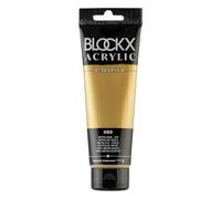 Blockx 60050BXC Acrylic Fine Semi-opaque and Satin - Metallic - Gold Iridescent Pigment - 120ml - Luxury Paint - Creative, Designing Painting Arts and Crafts