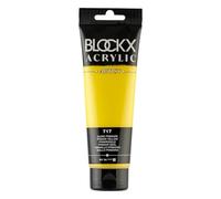 Blockx 60717BXC Fine Acrylic Semi-transparent and Satin - Primary Yellow PY 74-120ml - Luxury Paint - Creative, Designing, Painting, Arts and Crafts, Colour