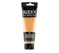 Blockx 60765BXC Acrylic Fine Semi-Opaque and Satin - Yellow-Orange Pearl Iridescent Pigment/PY 83 120ml Luxury Paint Creative, Designing, Painting Art Colour