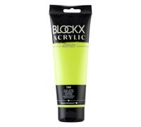 Blockx 61723BXC Fine Acrylic Transparent and Satin Neon - Fluorescent Pigment Yellow - 250ml - Luxury Paint - Creative, Designing, Painting, Art Crafts Colour