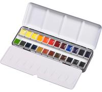 Blockx Watercolour Metal Box Watercolour Pan Mix 24 pcs