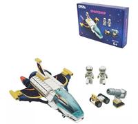 Blockz Spaceship Building Set - 208 Piece STEM Construction Toy for Kids - Creative Space Adventure Kit - Ages 6+