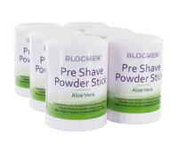 BLOCMEN© Aloe Vera Pre-Shave Powder Stick, Pack of 6