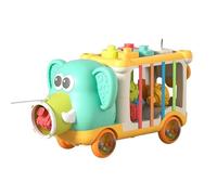 Blocs Empiler Les Jouets, Les Jouets De Trucks éLéphants,jouet Sensoriel Coloré - Jeux De Voyage Pour Drôles, Activité éDucative Préscolaire Pour Les Garçons, Les Filles