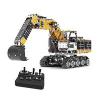 BlocteckToy 2.4G RC Excavator Model Kit - 12CH Full Functional Metal Construction Vehicle, DIY Engineering Assembly with Lithium Battery, Ideal as Gifts, Remote Control Toy for Teens & Adults, 2546PCS