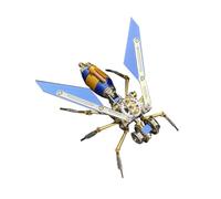 BlocteckToy 3D Metal Puzzle Dark Web Assassin for Adults, 3D Steampunk Mechanical Insect Metal Jigsaw Puzzle Model Kit, Home Decor Birthday Gifts (128 PCS)