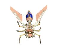 BlocteckToy 3D Metal Puzzle Dark Web Assassin for Adults, 3D Steampunk Mechanical Insect Metal Jigsaw Puzzle Model Kit, Home Decor Birthday Gifts (128 PCS)