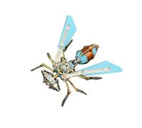 BlocteckToy 3D Metal Puzzle Shielded Wing Flapper for Adults, 3D Steampunk Mechanical Insect Metal Jigsaw Puzzle Model Kit, Home Decor Birthday Gifts (122 PCS)