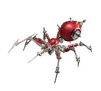 BlocteckToy 3D Metal Puzzle - Steampunk Mechanical War Spider Model Kit, 602PCS Stainless Steel DIY Challenging Assembly, Collectible for Adults and Teens (Red)