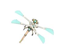 BlocteckToy 3D Metal Puzzles Dragonfly for Adults, 3D Steampunk Mechanical Insect Metal Jigsaw Puzzle Model Kit, Home Decor Birthday Gifts (112 PCS)