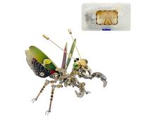 BlocteckToy 3D Metal Puzzles Mantis for Adults, 3D Mechanical Insect Metal Jigsaw Puzzle Home Decor Birthday (300+PCS)