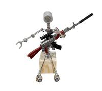 BlocteckToy 3D Metal Puzzles Robot for Adults, 3D Steampunk Metallic Silver Robot Table Lamp Metal Jigsaw Puzzle Home Decor Birthday