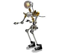 BlocteckToy 3D Metal Puzzles Robot for Adults, 3D Steampunk Robot Table Lamp Metal Jigsaw Puzzle Home Decor Birthday