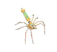 BlocteckToy 3D Metal Puzzles Spider for Adults, 3D Steampunk Mechanical Insect Metal Jigsaw Puzzle Model Kit, Home Decor Birthday Gifts (100 PCS)