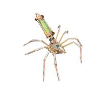 BlocteckToy 3D Metal Puzzles Spider for Adults, 3D Steampunk Mechanical Insect Metal Jigsaw Puzzle Model Kit, Home Decor Birthday Gifts (100 PCS)