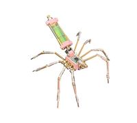 BlocteckToy 3D Metal Puzzles Spider for Adults, 3D Steampunk Mechanical Insect Metal Jigsaw Puzzle Model Kit, Home Decor Birthday Gifts (100 PCS)