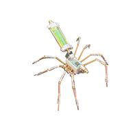 BlocteckToy 3D Metal Puzzles Spider for Adults, 3D Steampunk Mechanical Insect Metal Jigsaw Puzzle Model Kit, Home Decor Birthday Gifts (100 PCS)