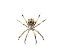 BlocteckToy 3D Metal Puzzles Spider for Adults, 3D Steampunk Mechanical Widow Spider Metal Jigsaw Puzzle Model Kit with Movable Joints, Home Decor Birthday Gifts (57PCS)