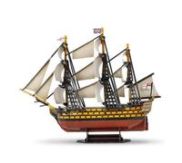 BlocteckToy 3D Wooden Puzzle, Royal Navy Victory Sailing Ship Model Construction Set to Build, Creative Home Decor Collectible Gift for Adult and Teen (189PCS)