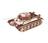 BlocteckToy 3D Wooden Puzzle, T-34-85 Tank Model Construction Set to Build with Mechanical Transmission, Creative Home Decor Collectible Gift for Adult and Teen (965PCS)