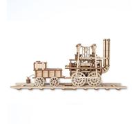BlocteckToy 3D Wooden Puzzles for Adults, 3D Steam Train 5-6 Hours Assembly DIY Handcrafted Wooden Jigsaw Puzzle Home Decor Birthday (325PCS)