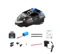BlocteckToy RC Bait Boat with Beidou Navigation - 4-Compartment 3KG Capacity, 160 Waypoints, Dual-Battery Power, 500m Remote for Precision Multi-Spot Baiting
