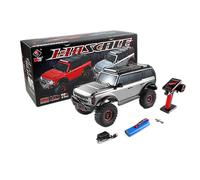 BlocteckToy RC Draft Crawlers, 1/10 Scale 2.4G Off-Road Car Model with Winch, 4WD Racing Fast Drift RC Car Vehicle Toys for Boys Girls, Xmas Birthday Gifts for Kids (RTR Version/Metallic Grey)